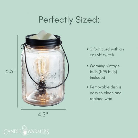 'Glass Mason Jar' - Vintage Bulb