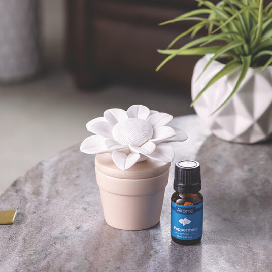 'Sunflower' - Porcelain Diffuser w/ 15ml Peppermint